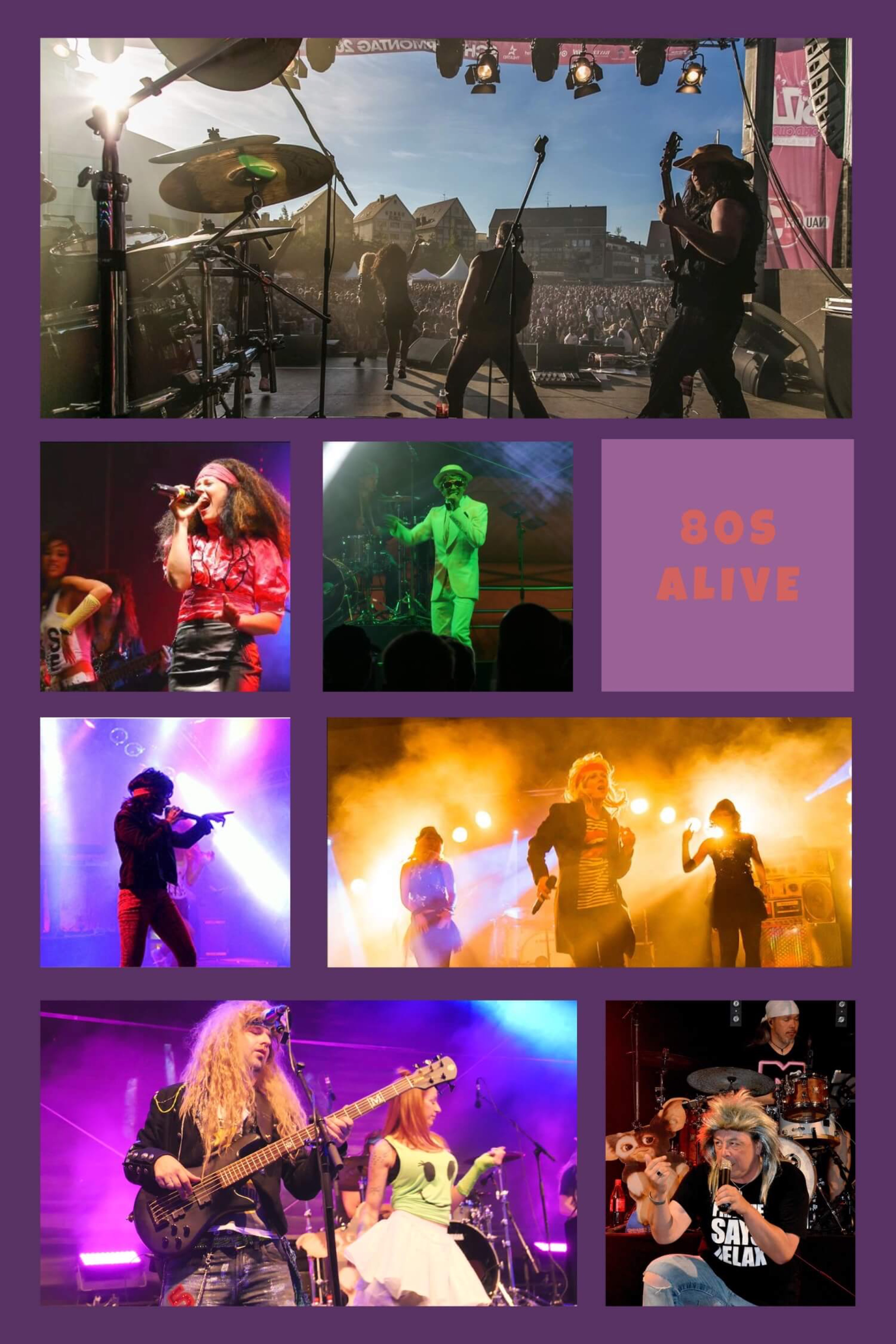Bilder Galerie - 80s Alive - 80er Jahre Live Fotos 80s Tribute Show Coverband stadtfest firmen veranstaltung festival altstadtfest Sommerfest Open Air